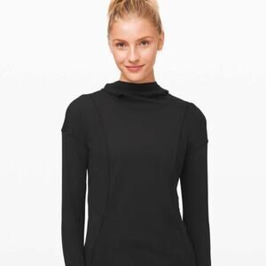 Lululemon Ready To Rulu Hoodie Womens Medium Black Soft Pullover